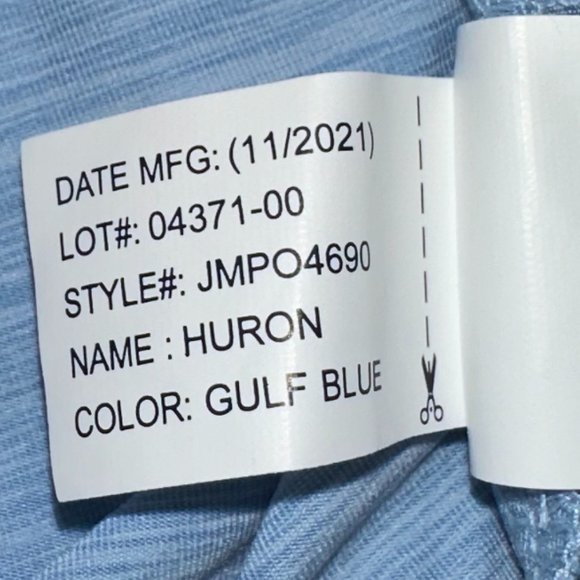 Men's Johnnie-O Featherweight Huron Super Soft Gulf Blue Size XXL - Picture 8 of 8